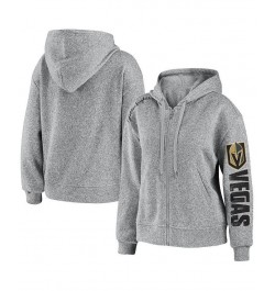 Women's Heathered Gray Baltimore Ravens Full-Zip Hoodie Heathered Gray $42.50 Sweatshirts