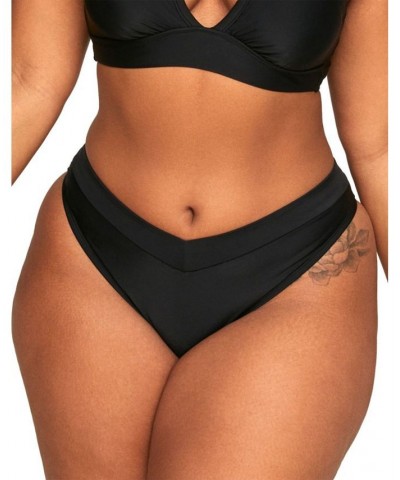 Demi Women's Plus-Size Swimwear Bra Swimwear Top & Demi Plus-Size Swimwear High-Waist Bikini Swimwear Bottom Black $29.12 Swi...