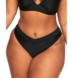 Demi Women's Plus-Size Swimwear Bra Swimwear Top & Demi Plus-Size Swimwear High-Waist Bikini Swimwear Bottom Black $29.12 Swi...