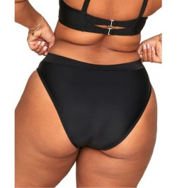 Demi Women's Plus-Size Swimwear Bra Swimwear Top & Demi Plus-Size Swimwear High-Waist Bikini Swimwear Bottom Black $29.12 Swi...