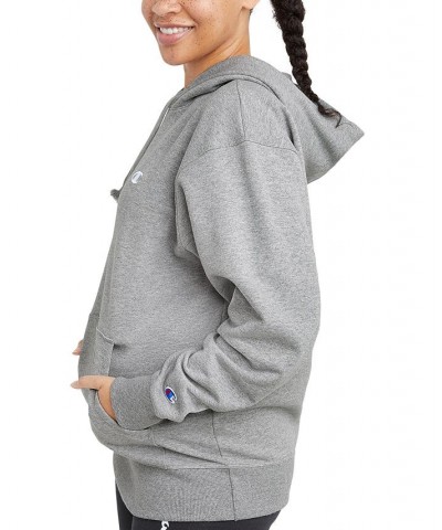 Women's Powerblend Oversized Sweatshirt Hoodie Gray $28.19 Sweatshirts