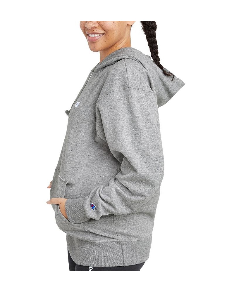 Women's Powerblend Oversized Sweatshirt Hoodie Gray $28.19 Sweatshirts