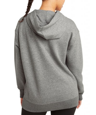 Women's Powerblend Oversized Sweatshirt Hoodie Gray $28.19 Sweatshirts