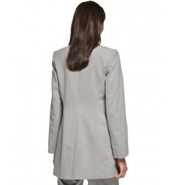 Women's Open Front Collarless Topper Jacket Heather Grey $46.27 Jackets