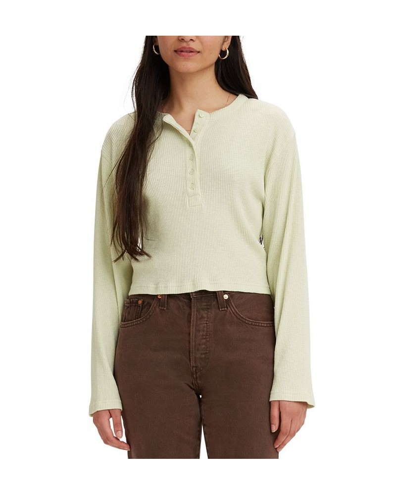 Women's Oversized Shirt Henley Top & Utility Pants Meadow Mist $28.70 Pants