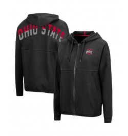 Women's Black Ohio State Buckeyes Two-Hit Full-Zip Hoodie Black $32.50 Sweatshirts