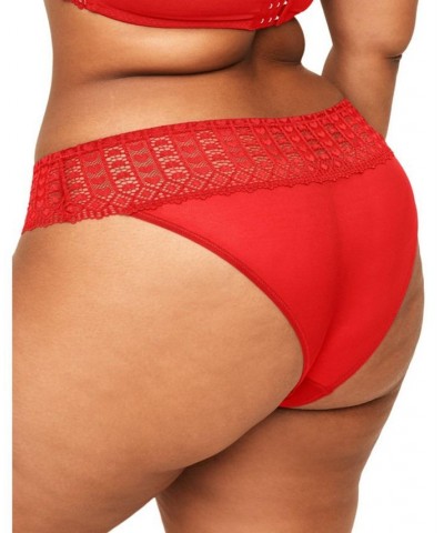 Nymphadora Women's Plus-Size Bikini Panty Red $14.97 Panty