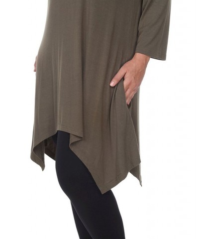 Plus Size Makayla Tunic Top Olive $29.76 Tops