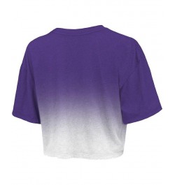 Women's Threads Purple White Los Angeles Lakers Dirty Dribble Tri-Blend Cropped T-shirt Purple, White $26.40 Tops