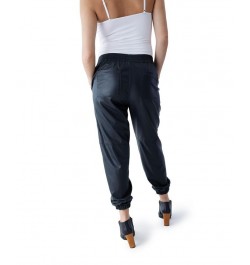 Women's Maternity Faux Leather Jogger Black $45.36 Pants