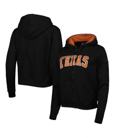 Women's Black Texas Longhorns Arched Name Full-Zip Hoodie Black $34.44 Sweatshirts