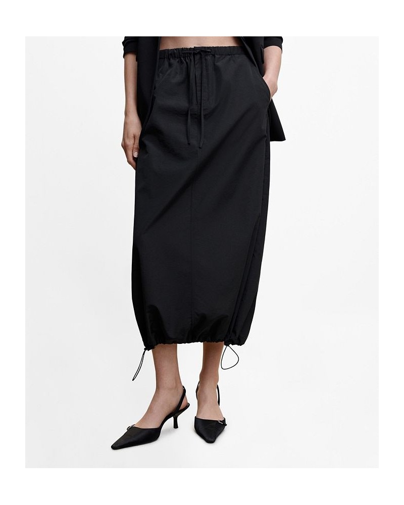 Women's Parachute Skirt Black $43.99 Skirts