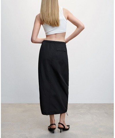 Women's Parachute Skirt Black $43.99 Skirts