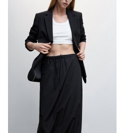 Women's Parachute Skirt Black $43.99 Skirts