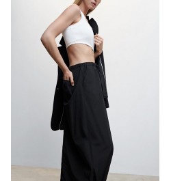 Women's Parachute Skirt Black $43.99 Skirts