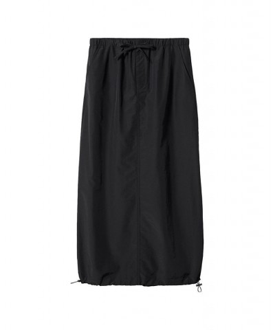 Women's Parachute Skirt Black $43.99 Skirts