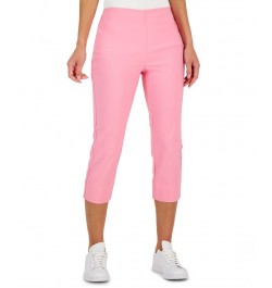 Women's Chelsea Pull-On Tummy-Control Capris Pink $17.09 Pants