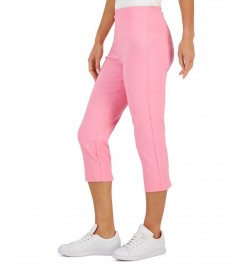 Women's Chelsea Pull-On Tummy-Control Capris Pink $17.09 Pants