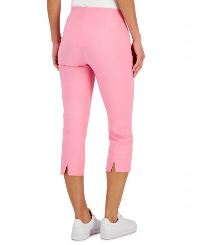 Women's Chelsea Pull-On Tummy-Control Capris Pink $17.09 Pants