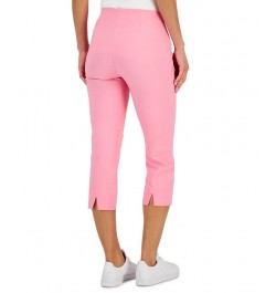 Women's Chelsea Pull-On Tummy-Control Capris Pink $17.09 Pants