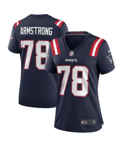 Women's Bruce Armstrong Navy New England Patriots Game Retired Player Jersey Navy $43.40 Jersey