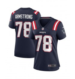 Women's Bruce Armstrong Navy New England Patriots Game Retired Player Jersey Navy $43.40 Jersey