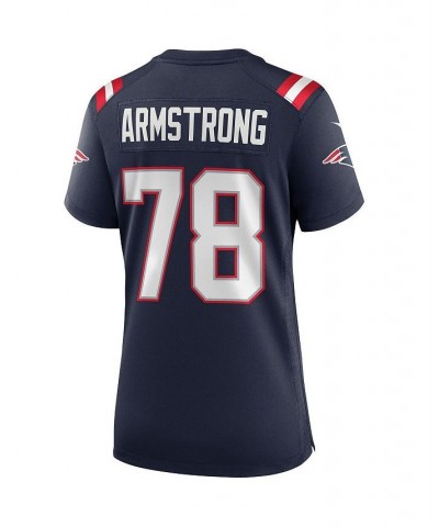 Women's Bruce Armstrong Navy New England Patriots Game Retired Player Jersey Navy $43.40 Jersey