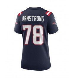 Women's Bruce Armstrong Navy New England Patriots Game Retired Player Jersey Navy $43.40 Jersey