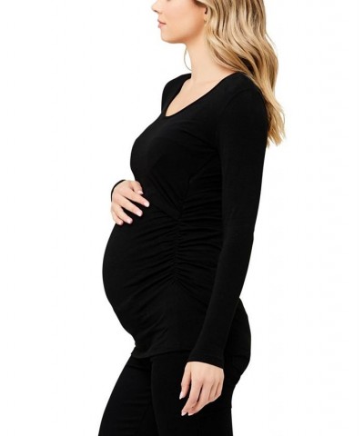 Organic Cotton Lift Up Nursing Top Black $30.87 Tops