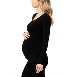 Organic Cotton Lift Up Nursing Top Black $30.87 Tops