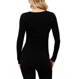 Organic Cotton Lift Up Nursing Top Black $30.87 Tops