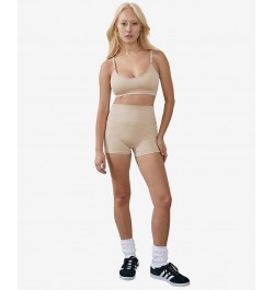 Women's Seamless Bra Crop Top Sesame $23.59 Tops