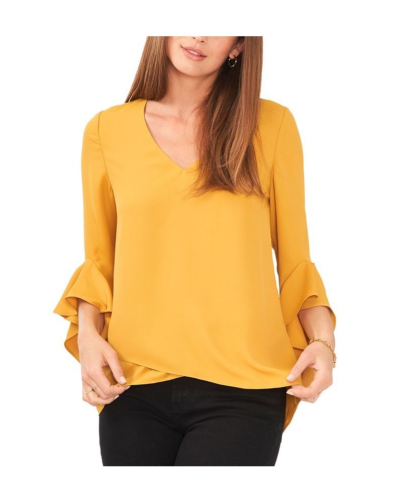 Women's Flutter-Sleeve Top Honey Pot $50.49 Tops