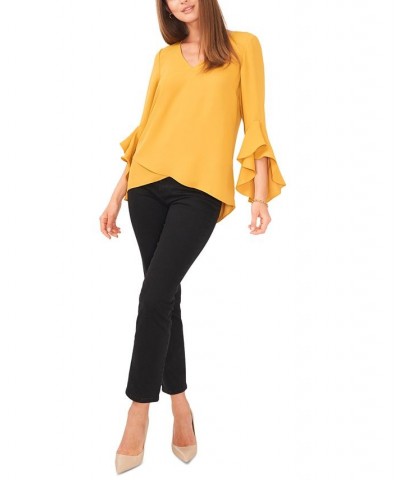 Women's Flutter-Sleeve Top Honey Pot $50.49 Tops