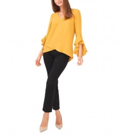 Women's Flutter-Sleeve Top Honey Pot $50.49 Tops