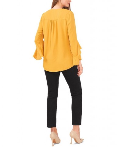 Women's Flutter-Sleeve Top Honey Pot $50.49 Tops