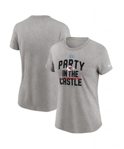 Women's Gray Kansas City Chiefs Super Bowl LVII Champions Parade T-shirt Gray $22.09 Tops