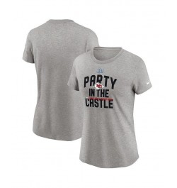 Women's Gray Kansas City Chiefs Super Bowl LVII Champions Parade T-shirt Gray $22.09 Tops