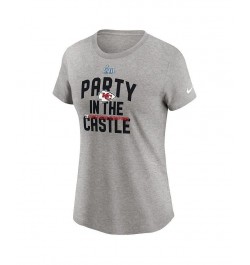 Women's Gray Kansas City Chiefs Super Bowl LVII Champions Parade T-shirt Gray $22.09 Tops