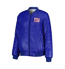 Women's Oatmeal Royal New York Giants Switchback Reversible Full-Zip Jacket Oatmeal, Royal $41.25 Jackets