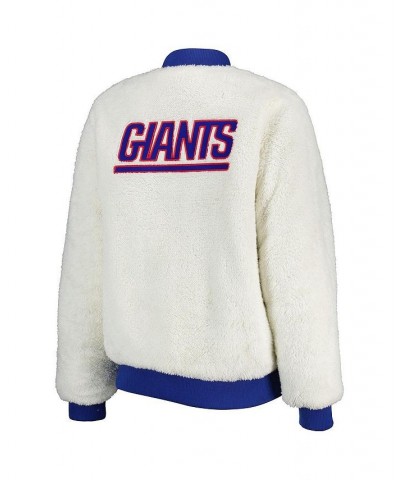 Women's Oatmeal Royal New York Giants Switchback Reversible Full-Zip Jacket Oatmeal, Royal $41.25 Jackets