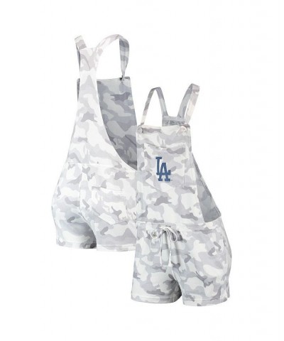 Women's Gray San Francisco Giants Camo Overall Romper Gray $25.30 Shorts