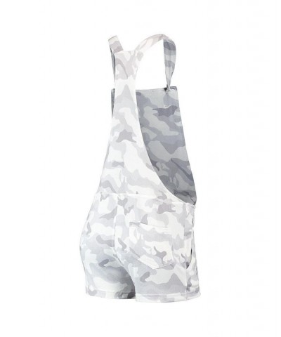 Women's Gray San Francisco Giants Camo Overall Romper Gray $25.30 Shorts