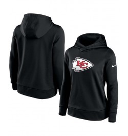 Women's Black Kansas City Chiefs Performance Pullover Hoodie Black $40.50 Sweatshirts