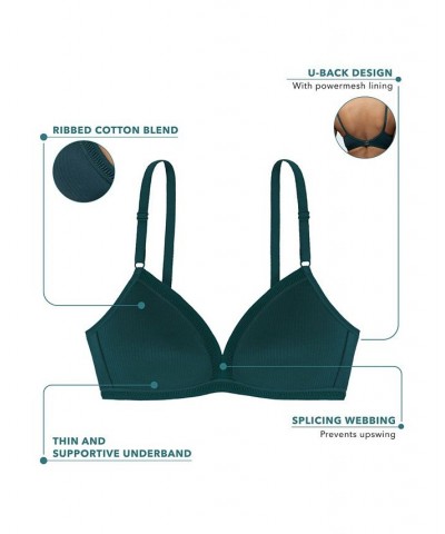 Women's Tiffany Non Padded Bralette Black $11.04 Bras