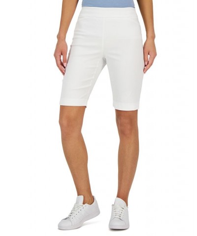Women's Pull-on Bermuda Shorts White $16.33 Shorts