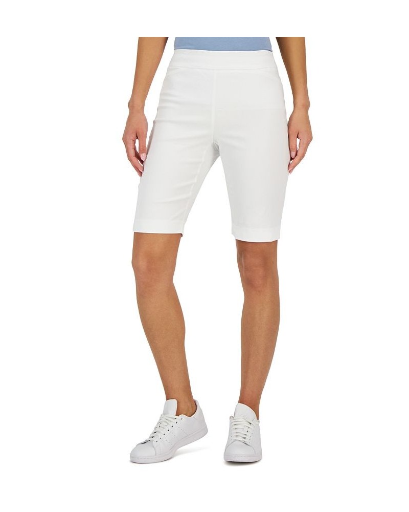 Women's Pull-on Bermuda Shorts White $16.33 Shorts