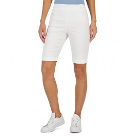 Women's Pull-on Bermuda Shorts White $16.33 Shorts