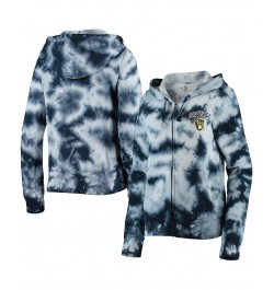 Women's Navy Milwaukee Brewers Tie-Dye Fleece Full-Zip Hoodie Navy $36.80 Sweatshirts