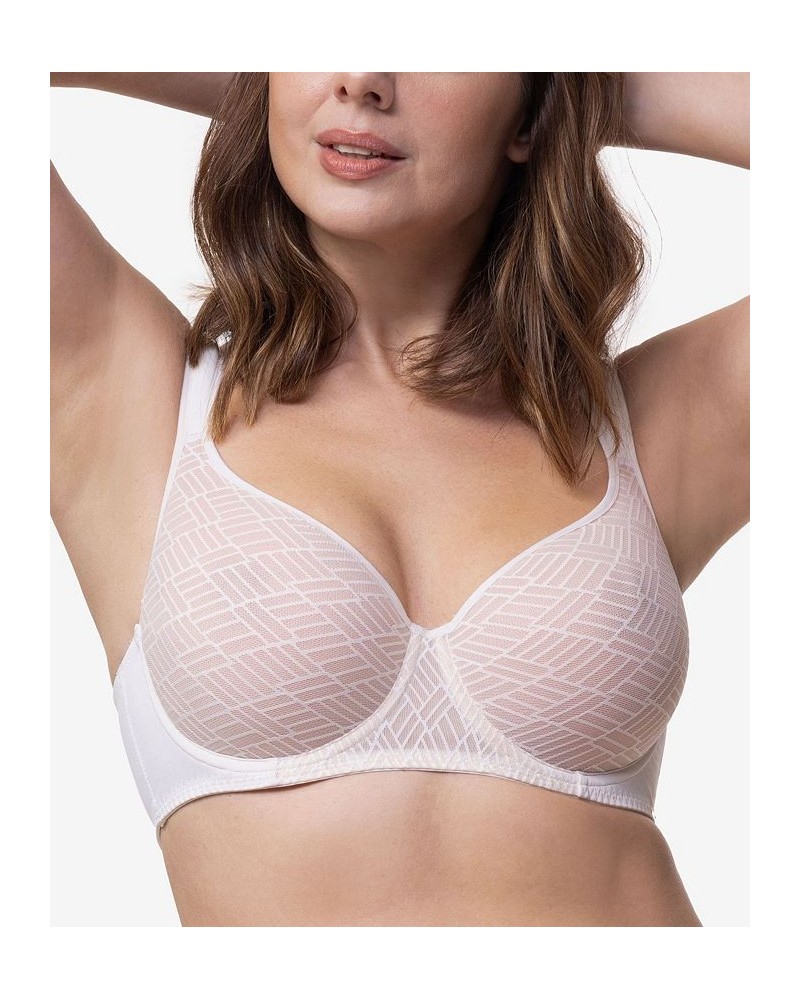 Women's Leila Light Padded Demi Bra D001725LA085 White $18.90 Bras